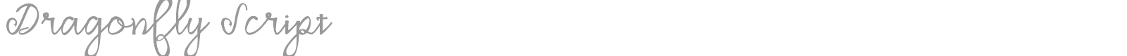 Dragonfly Script font preview